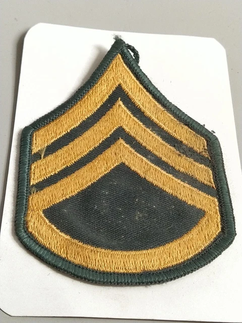 Patch Insigne Sergent Armée Britannique Années 50 - Rayures Grade 150x60 Mm