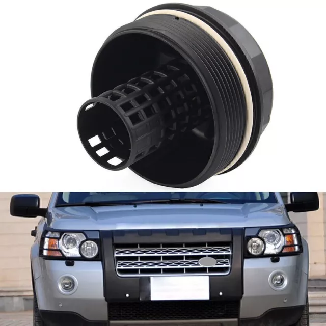 3.2L Front Oil Filter Cover Black For Land Rover Freelander 2 3.2L GAS 2008-2012