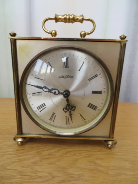 Vintage Seth Thomas Brass Carriage Clock