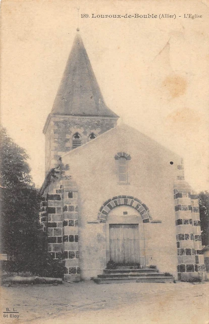Cpa Louroux de Bouble 03 Allier Faubourg de Cabannes commune