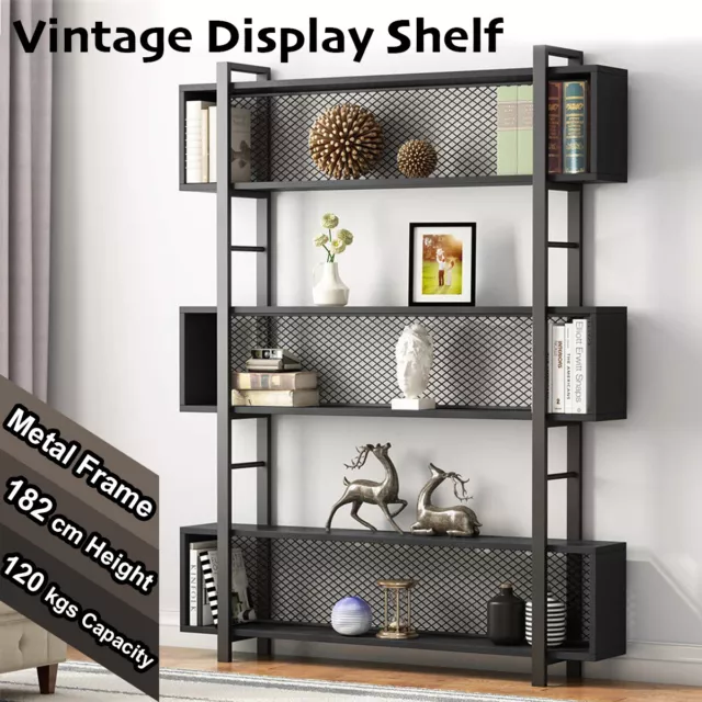 6-Tier Bookcase Display Shelf Storage Organizer Cabinet Stand Home Office Booksh