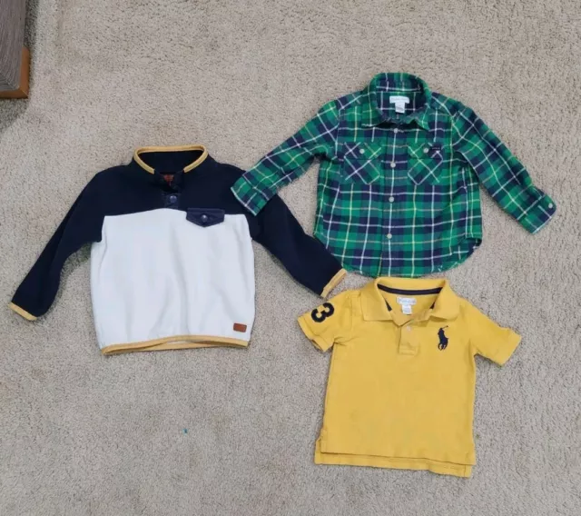 Boy's Ralph Lauren Shirts Polo/Button Down & Designer Fleece Jacket  18 Month