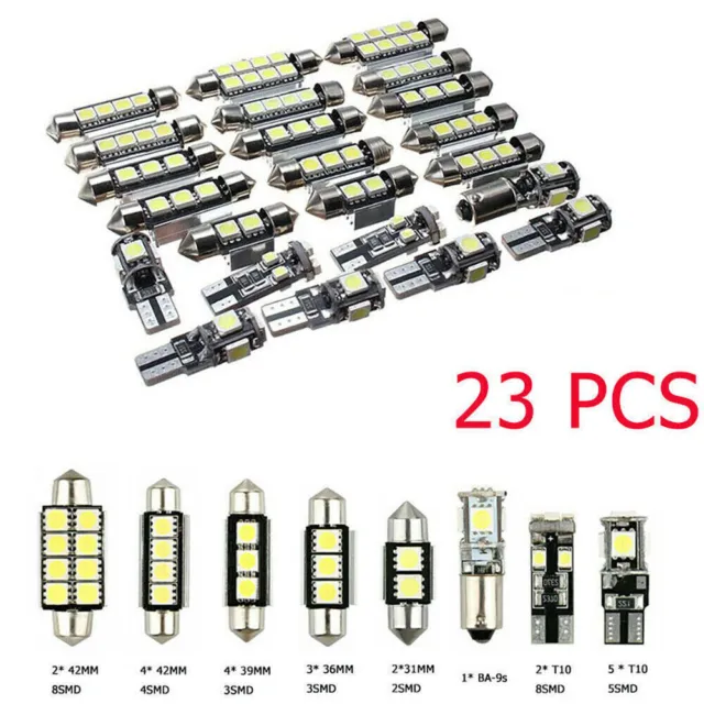 23x 12V LED 6-SMD T10 Auto Innenraum CANBUS Standlicht Beleuchtung Lampe Weiß