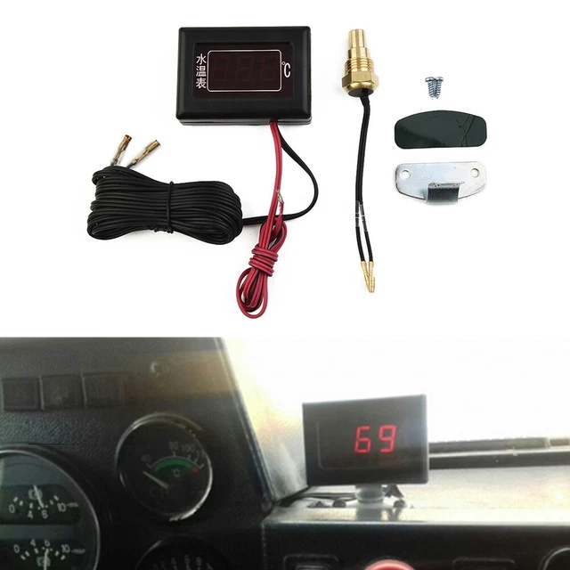 Car Electronic Digital Water Temperature Watch With Sensor Head General-Motors