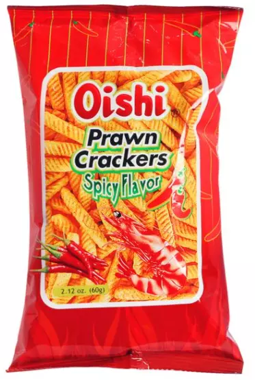 Oishi Prawn Crackers Spicy Flavor (5 x 60g)