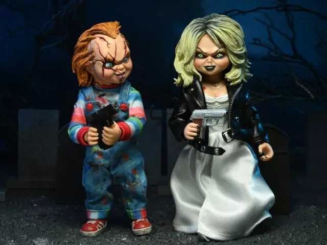 Bride of Chucky - Chucky and Tiffany Clothed Model Toy Action Figure 13cm New 2