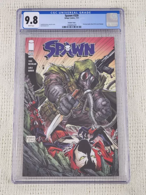 Spawn 320 C Todd McFarlane Cover CGC 9.8 Amazing Spiderman 316 Venom Variant!