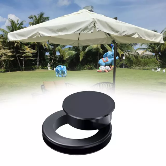 Patio Table Umbrella Hole Ring and Cap for Outdoor Activities Deck Courtyard