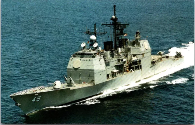 Postcard, USS  Vincennes Ticonderoga-class guided missile cruiser
