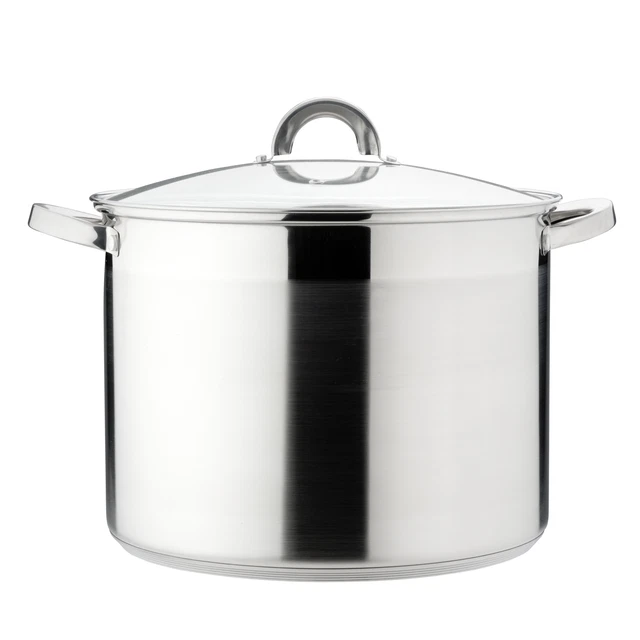 MELIANDA MA-19100 Edelstahl Kochtopf 20 Liter 30cm Induktion Gas Elektro NEU