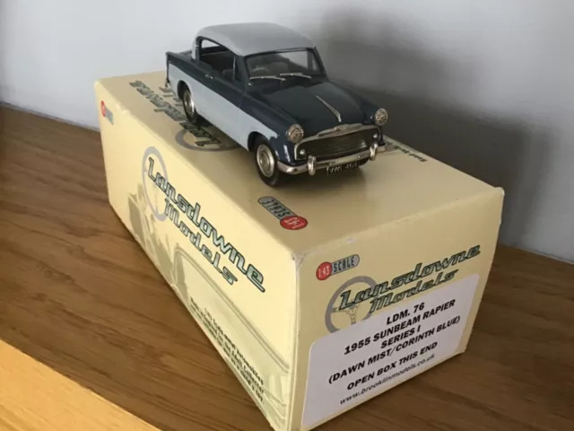 Lansdowne Models 1/43 Ldm76 - 1955 Sunbeam Rapier Series I White Metal Mint