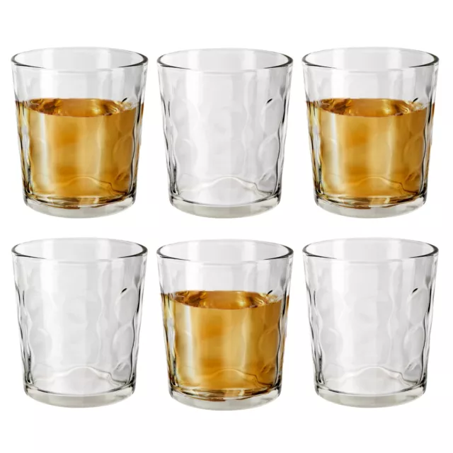 Tumbler Drinking Glasses Drinks Water Juice 255ml 9oz Everyday Use  Set of 6