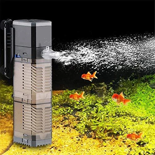 Fish Tank Filter 3-in-1 Aquarium Submersible Pump Water Pump for Fish Tank 7W 8W