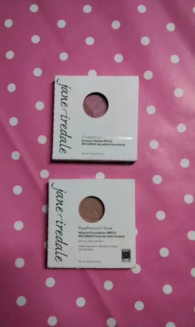 Jane Iredale Mineral Foundation And Bronzer Refills New