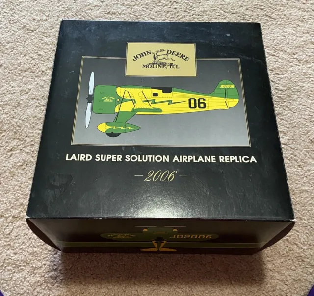 Vintage John Deere Laird Super Solution Airplane Bank