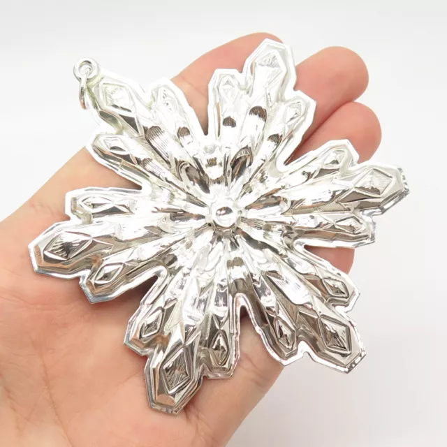 925 Sterling Silver Vintage 1974 Gorham Snowflake Christmas Ornament