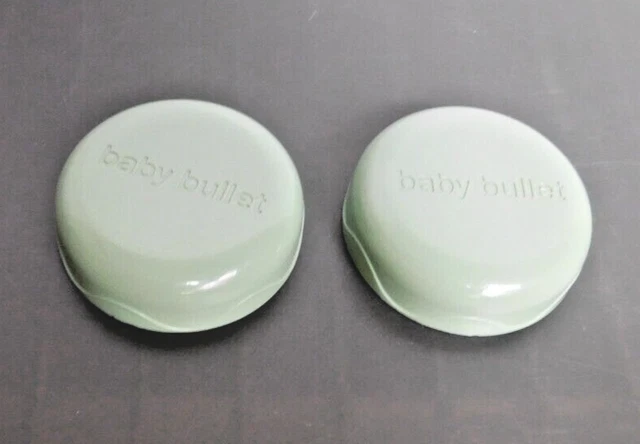 2 Magic Baby Bullet replacement mini date dial storage cup LID ONLY