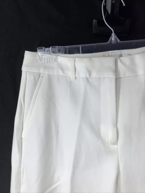 WHBM Womens Elle Slim Ankle Pants White Size 4 2