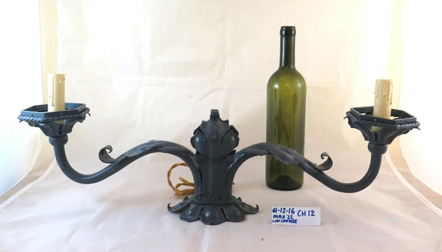 GoCraft Porta Carta Igienica In Ferro Battuto Fatto A Mano – Design Rustico Da Parete Per Bagno, Finitura Bronzo