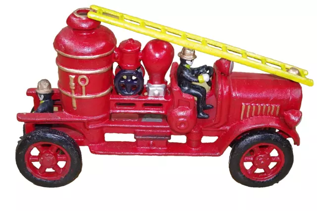 Gusseisen  Feuerwehr Modell  Dekoration im Antikstil 30 cm 4,5 Kg schwer