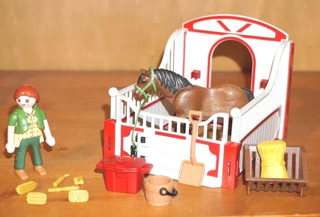 Cheval Playmobil Shire - Références Diverses (30662812, 5108...), Occasion, à Vérifier Sur Photo