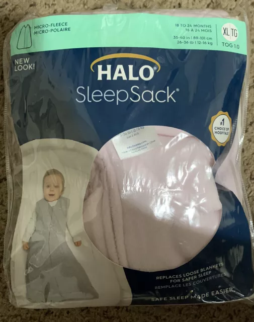 Halo sleep sack XL Micro Fleece Pink