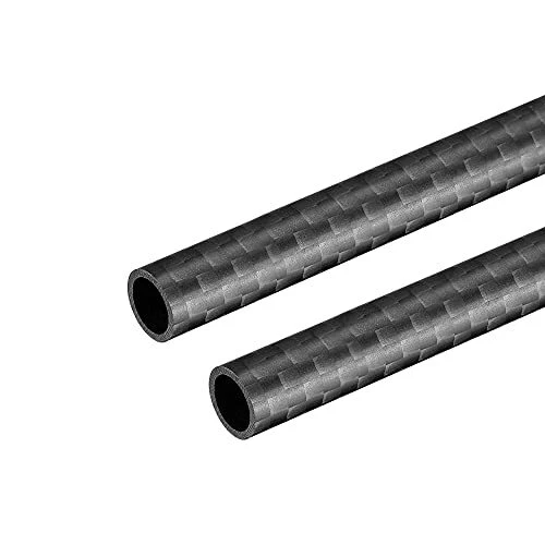 uxcell Carbon Fiber Tube 8x6x330mm RC Airplane Quadcopter Black Tube 3K Roll ...