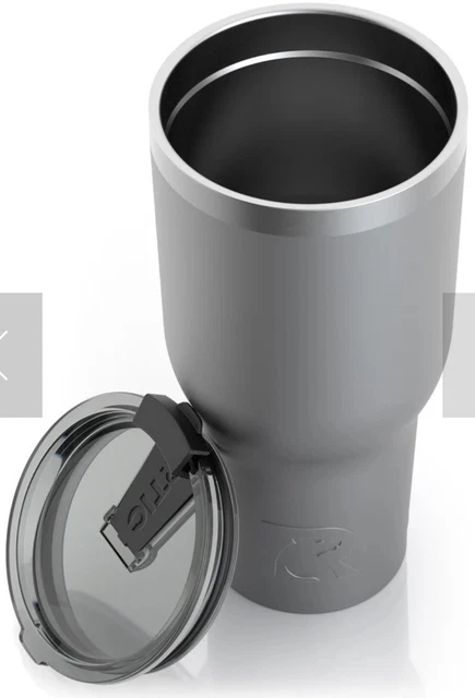 RTIC 40oz Thermal Tumbler Graphite Stainless Mug Travel Cup Cold/Hot