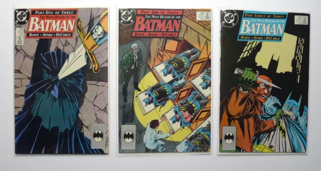 Batman #433, 434, 435 The Many Deaths Of The Batman #1-3 DC 1989 VF/NM