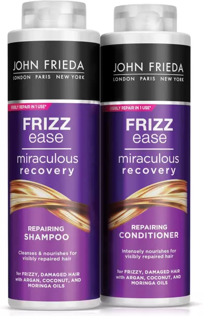 John Frieda Frizz Ease Miraculous Recovery Shampoo and Conditioner Duo Pack 2 x