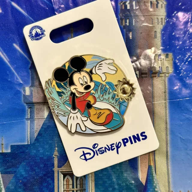 Disney Parks Mickey Mouse Beach Surfing Surfboard Summer 2024 Open Edition Pin