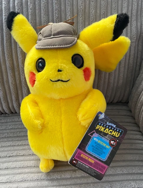 Pikachu Photo DETECTIVE PIKACHU PLUSH Pokemon WCT Soft Toy 8 Genuine £9.73 - PicClick UK
