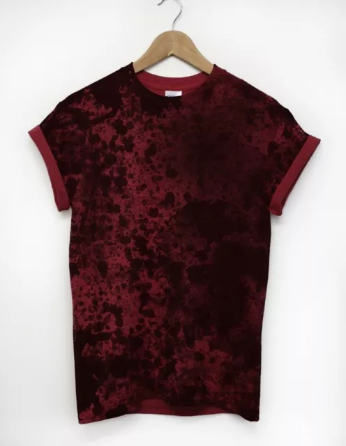 Aquarell All Over T-Shirt Spuckfarbe Splash Grunge Künstler Student Mode