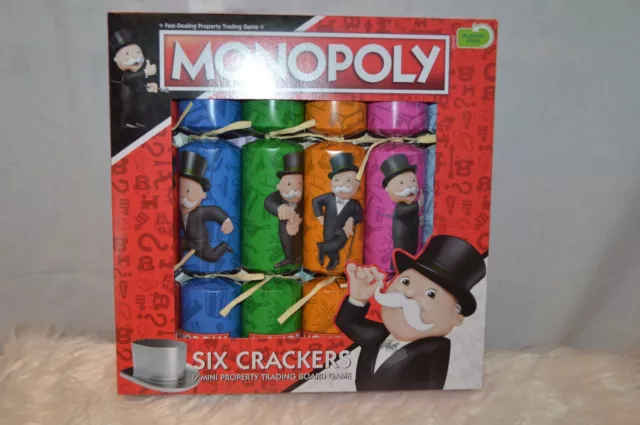 Monopoly Novelty Navidad Galletas Juego de Mesa Juego de 6 Nuevo