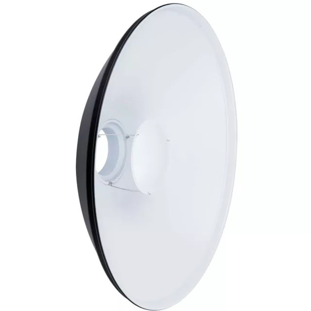NICEFOTO Beauty Dish (innen weiß) mit Bowens S-Typ Bajonett, 42cm Durchmesser