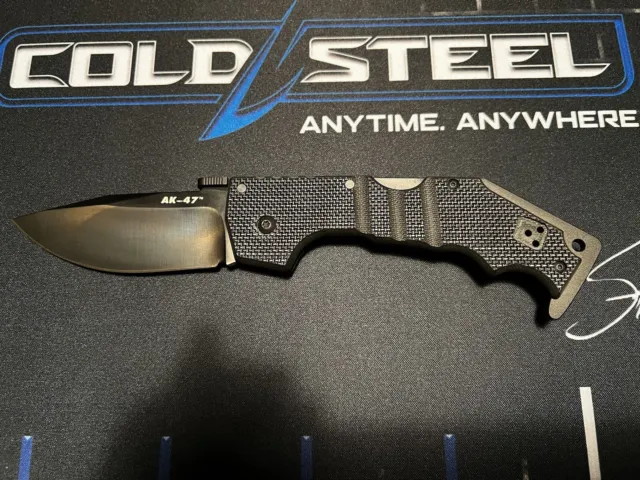 Cold Steel AK-47 Lockback Black Handle Folding Knife 58M