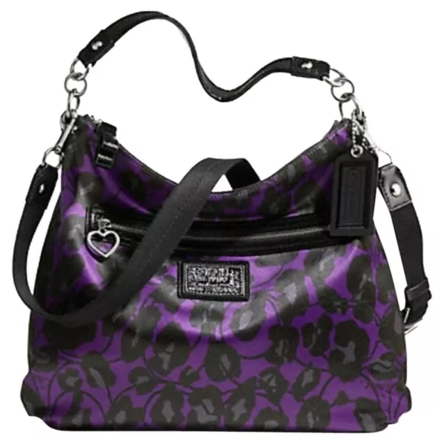 NWT Coach  Daisy Leopard Ocelot Convertible Large HOBO 20060