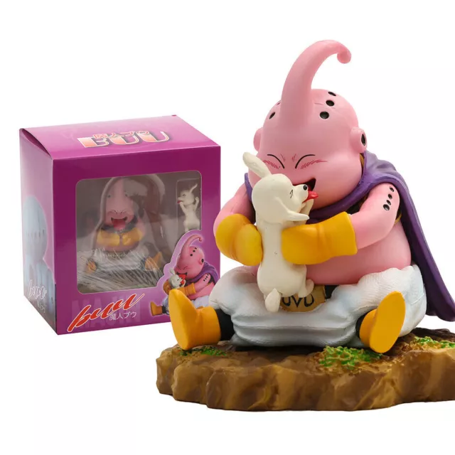 Figurines MAJIN BOO maléfique et MISTER SATAN avec rocher Dragon Ball Z