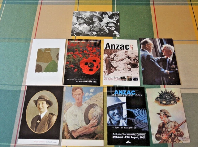 10 Postcards Veterans Remembering Anzacs Defence Dept #19