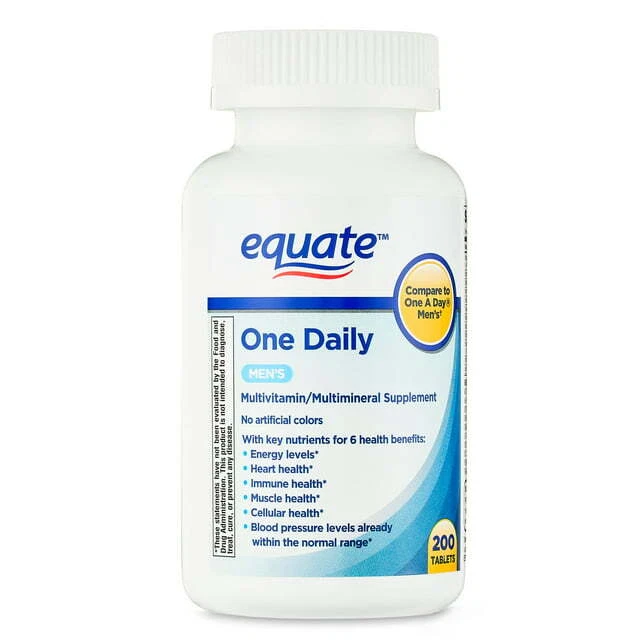 EQUATE ONE DAILY Men'S Health Multivitamin/Multimineral Supplement