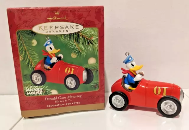 2001 Hallmark Keepsake Ornament “Donald Goes Motoring” Disney