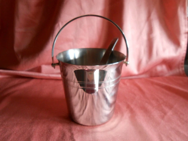 Petit Seau à Glaçons Létang Rémy - Inox Massif 18/10 - Vintage Art De La Table