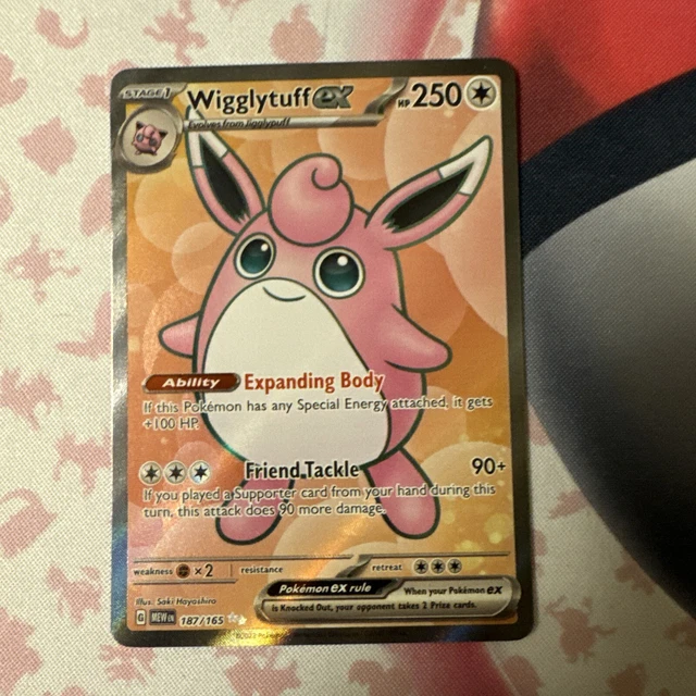 Pokémon TCG Wigglytuff EX 187/165 Scarlet & Violet - 151 PSA 10 Worthy