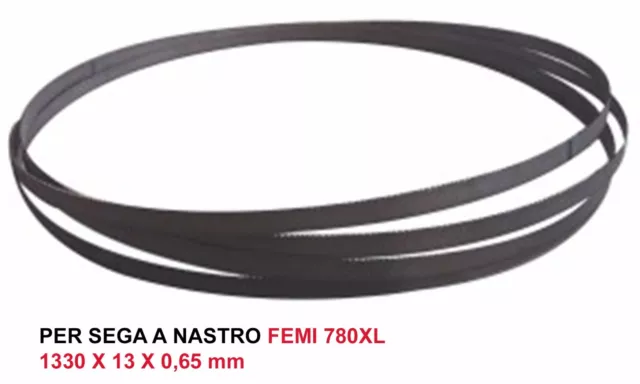 LAMA SEGA A NASTRO BIMETAL M42 PER FEMI 780XL 1330 x 13 x 0,65 mm