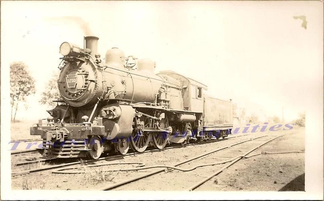 1930s Pennsylvania Railroad #1750 Steam Engine 4-4-2 Locomotive Train Photo