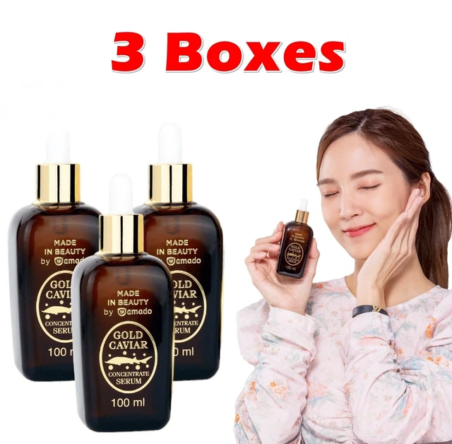 3 X Amado Gold Caviar Concentrate Serum Reduce Wrinkles Dark Spots 100 ml