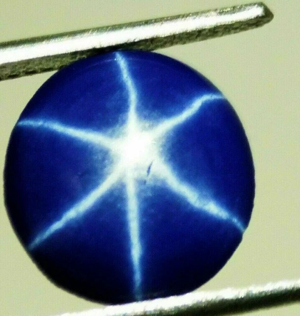 2.15 Cts. Natural 6 Rays Blue Star Sapphire Round Shape Certified Gemstone