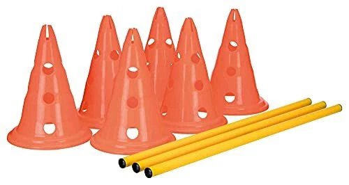Trixie Cane Agilità Ostacoli, Set 3 pz., Arancione, Giallo