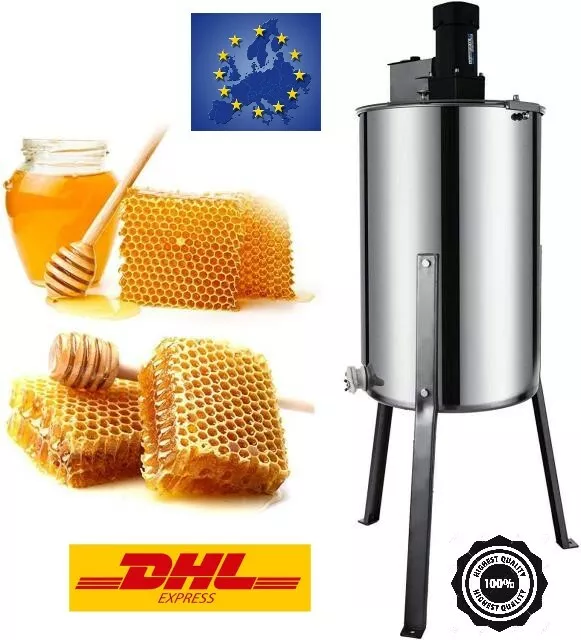 Extracteur De Miel Electrique Acier Inoxydable 2 Frame Apiculture Abeille Ruche