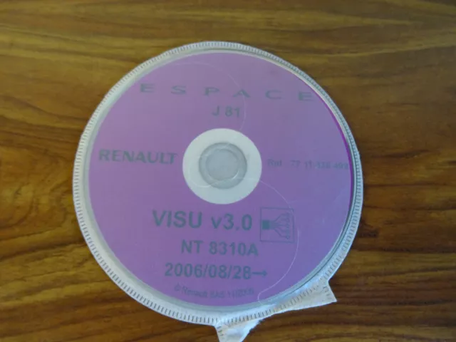 Revue technique électrique  ESPACE J81 NT 8310A  VISU CD original RENAULT